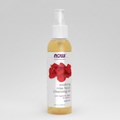 Bottle of NOW Solutions soothing rose facial cleansing oil on a white background