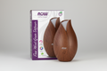 Wooden diffuser with Now Solutions branding on a white background
