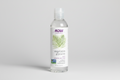 Bottle of NOW Solutions vegetable glycerin on a white background