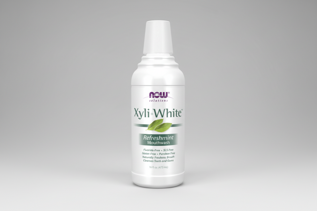 Xyli White Refreshmint mouthwash bottle on a white background