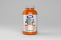 Supplement bottle labeled 'Amino-9 Essentials Powder' by NOW Sports on a white background