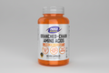 Supplement bottle labeled 'Branched-Chain Amino Acids' by NOW Sports on a white background