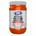 Orange and white supplement container with 'NOW Sports' label on a white background