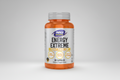 Supplement bottle labeled 'Energy Extreme' by NOW Sports on a white background