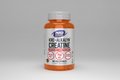 Supplement bottle of Kre-Alkalyn Creatine with Now Sports label on a white background