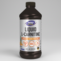 Bottle of NOW Sports Liquid L-Carnitine on a white background