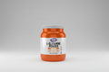 Orange container of L-Glutamine Powder with Now Sports label on a white background