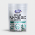 Package of NOW Sports Organic Pumpkin Seed Protein Powder on a white background