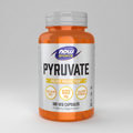 Supplement bottle labeled 'Pyruvate' by NOW Sports on a white background
