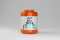 Orange container of NOW Sports Whey Protein on a white background