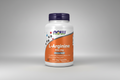 Supplement bottle labeled 'L-Arginine 500 mg' by NOW on a white background