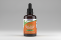 Herbal supplement bottle labeled 'Green Black Walnut Wormwood Complex' with Now brand on an orange background.