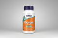 Supplement bottle labeled 'Boron 3 mg' with NOW brand on a white background