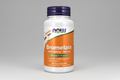 Bottle of NOW Bromelain supplement on a white background
