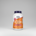 Supplement bottle labeled 'Buffered C-1000 Complex' with NOW brand on a white background