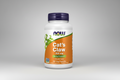 Supplement bottle labeled 'Cat's Claw' with NOW brand on an orange and white label.