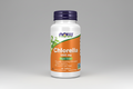 Chlorella supplement bottle with NOW brand on a white background