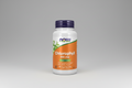 Supplement bottle labeled 'Chlorophyll 100 mg' with NOW brand on a white background