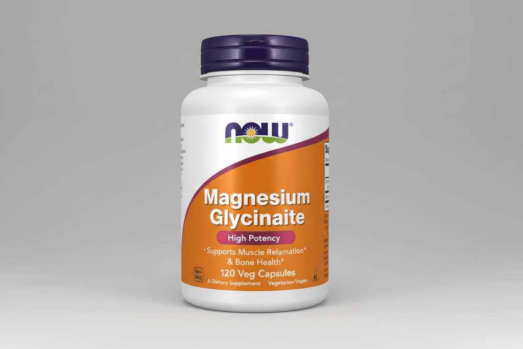 Supplement bottle labeled 'Choline & Inositol' by NOW on a white background