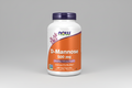 Supplement bottle labeled 'D-Mannose 500 mg' with NOW brand on a white background