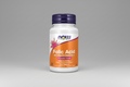 Supplement bottle of Folic Acid with Vitamin B-12 on a white background