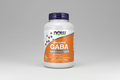 Supplement bottle labeled 'Chewable GABA' by NOW on a white background