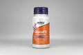 Supplement bottle labeled 'GlucoFit' with Now brand on a white background
