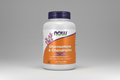 Supplement bottle labeled 'Glucosamine & Chondroitin' by NOW on a white background