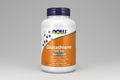 Supplement bottle labeled 'Glutathione 500 mg' with NOW brand on a white background