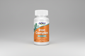 Bottle of NOW Iron Complex supplement on a white background