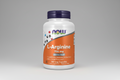 Supplement bottle labeled 'L-Arginine 700 mg' with NOW brand on a white background