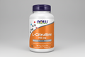 Supplement bottle labeled 'L-Citrulline 750 mg' with NOW brand on a white background