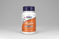 Supplement bottle labeled 'Double Strength L-Theanine 200 mg' with NOW brand on a white background