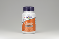 Supplement bottle labeled 'L-Theanine Pure Powder' by NOW on a white background