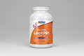 Supplement bottle labeled 'Non-GMO Lecithin 1200 mg' with NOW brand on a white background