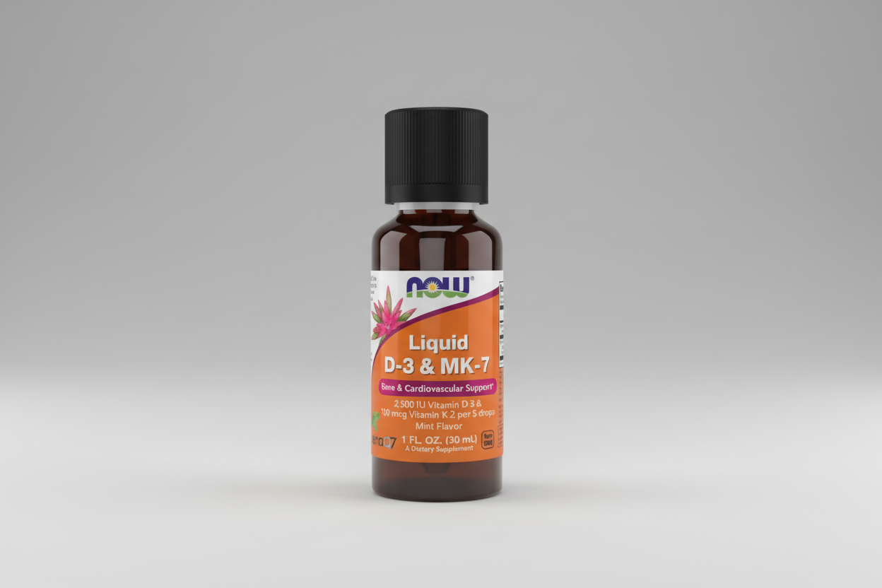 Now Vitamins Liquid D-3 & MK-7 1 oz