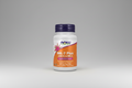 Supplement bottle labeled 'MK-7 Plus with K1 & MK-4' by NOW on a white background