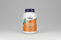 Supplement bottle labeled 'Magnesium & Potassium Aspartate' by NOW on a white background