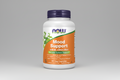 Supplement bottle labeled 'Mood Support with St. John's Wort' by NOW on a white background