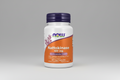 Supplement bottle labeled 'Nattokinase 100 mg' with Now brand on a white background