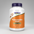 Pancreatin 2000 supplement bottle with NOW label on a white background