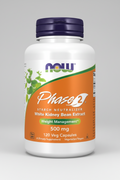 Supplement bottle labeled 'Phase 2' by NOW on a white background