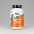 Bottle of Now Foods Potassium Chloride Powder on a white background