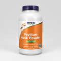 Psyllium Husk Powder container with NOW brand on a white background