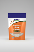 Package of NOW Psyllium Husk Powder on a white background