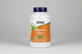 Supplement bottle labeled 'Slippery Elm Powder' by NOW on a white background