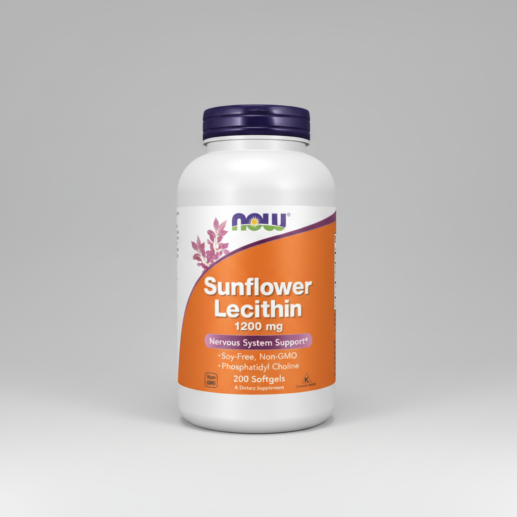 Now Vitamins Sunflower Lecithin 1200 Mg 200 Softgels