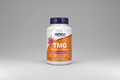Supplement bottle labeled 'TMG Betaine' with Now brand on a white background