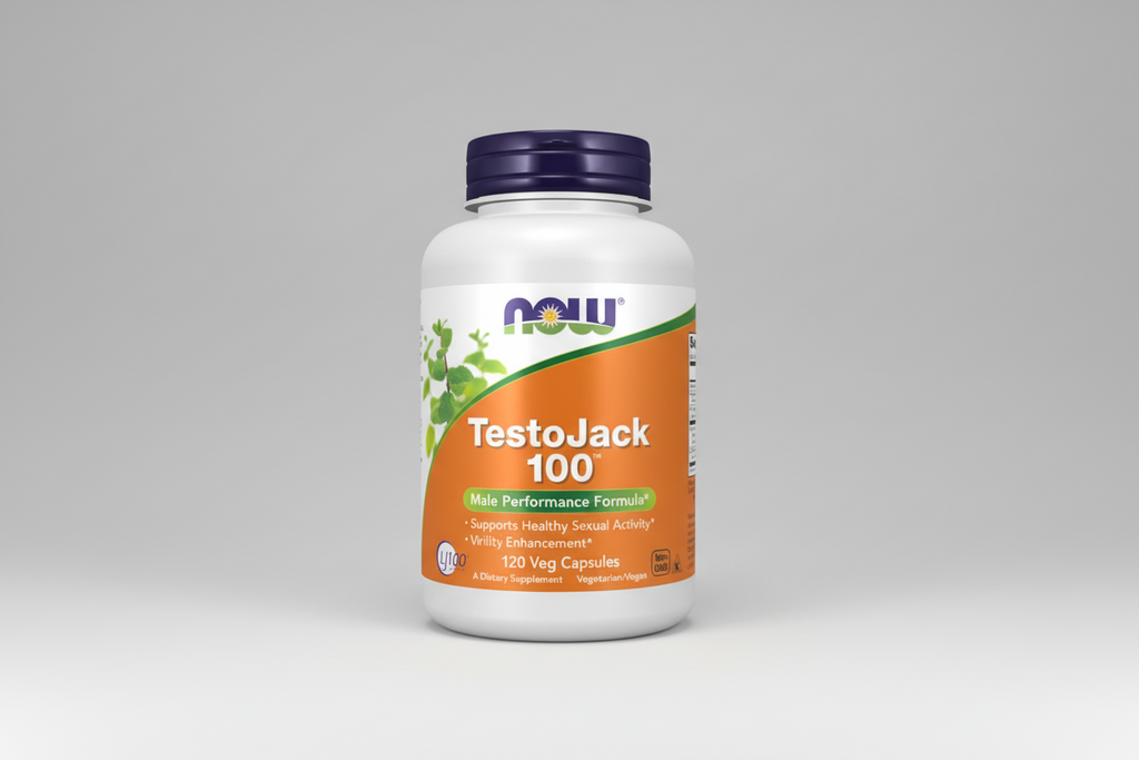 NOW Foods TestoJack 100 60 Veg Capsules bottle