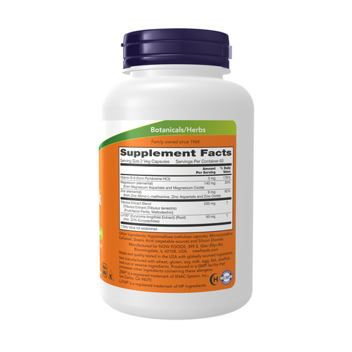 NOW Foods TestoJack 100 60 Veg Capsules bottle